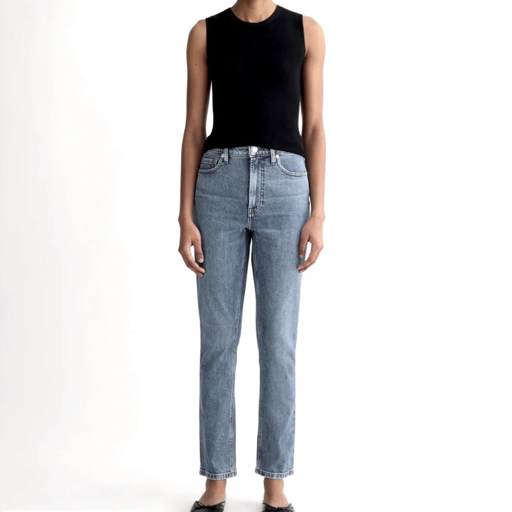 Everlane Jeans - The Original Cheeky Jean” Medium Blue Organic Cotton - Picture 1 of 10